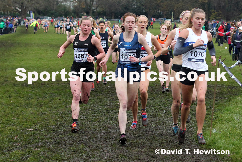 Senior and under-23 women, 2019 European Cross Country Trials and British Cross Challenge, Sefton Park, Liverpool.  Photo: David T. Hewitson/Sports for All Pics